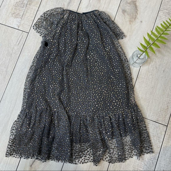ZARA Girls Cheetah Sparkle Print Party Dress Size 5 - Picture 8 of 9